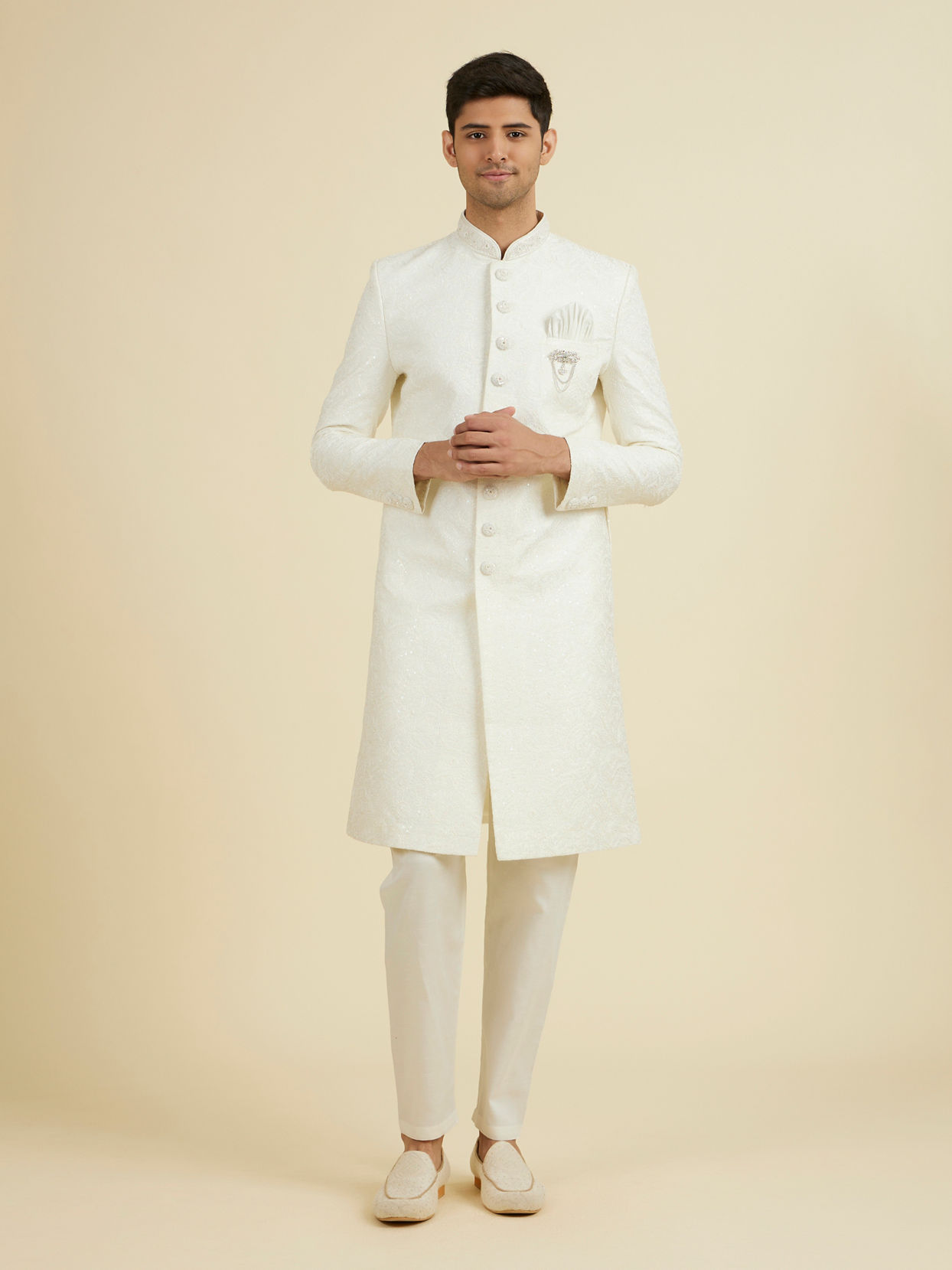 Manyavar Men Ethereal Monochrome Majestic Sherwani
