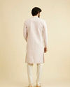 Manyavar Men Dusty Pink Paisley Patterned Sherwani Set with Rhinestone Buttons