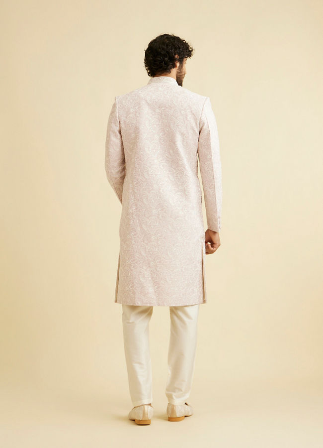 alt message - Manyavar Men Dusty Pink Elegance Sherwani image number 5