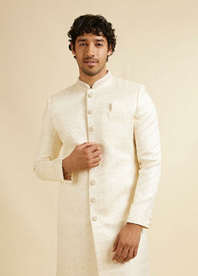 Manyavar Men Lush Cream Regale Sherwani image number 0