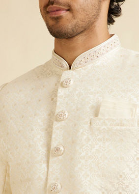 Manyavar Men Lush Cream Regale Sherwani image number 1