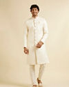 Manyavar Men Lush Cream Regale Sherwani image number 2