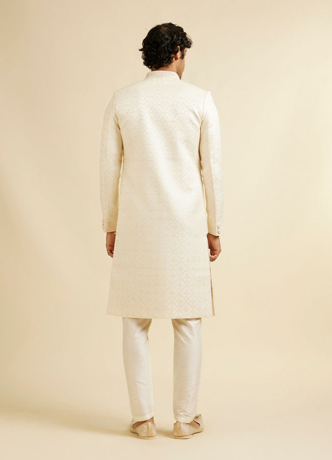 Manyavar Men Lush Cream Regale Sherwani image number 6