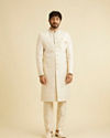 alt message - Manyavar Men Regal Cream Elegance Sherwani image number 2