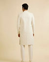 alt message - Manyavar Men Regal Cream Wedding Sherwani image number 3