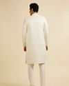 Manyavar Men Embroidered Brocade Sherwani Warm White