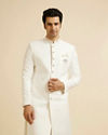 alt message - Manyavar Men Ethereal White Sherwani image number 0