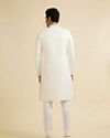 alt message - Manyavar Men Ethereal White Sherwani image number 3