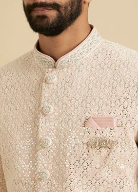 Manyavar Men Enchanting Pink Sherwani