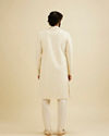 Manyavar Men Cream White Buta Jaal Patterned Sherwani Set