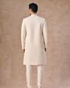 Manyavar Men Royal Cream Sherwani Set