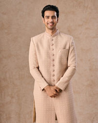 Manyavar Men Champagne Grace Sherwani