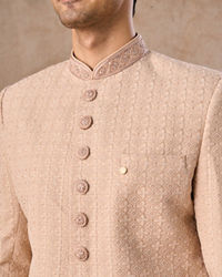 Manyavar Men Champagne Grace Sherwani