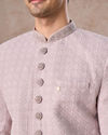 Manyavar Men Lilac Georgette Extravaganza Sherwani
