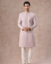 Manyavar Men Lilac Georgette Extravaganza Sherwani