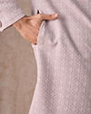 Manyavar Men Lilac Georgette Extravaganza Sherwani