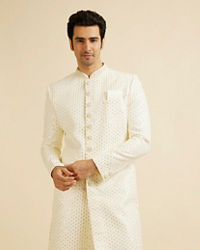 Manyavar Men Royal Cream Sherwani