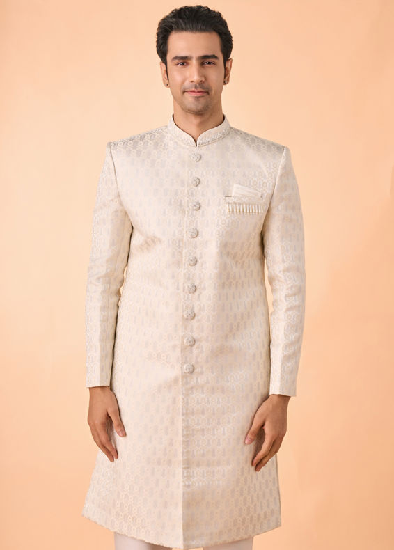 Manyavar Men Cream Radiance Sherwani