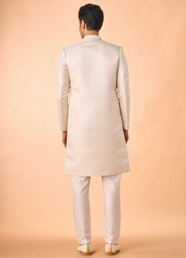 Manyavar Men Cream Radiance Sherwani