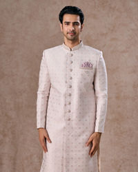 Manyavar Men Glistening Dusty Pink Sherwani