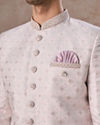 Manyavar Men Glistening Dusty Pink Sherwani