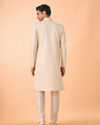 Manyavar Men Cream Georgette Sherwani