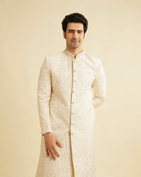 Manyavar Men Beige Majesty Sherwani