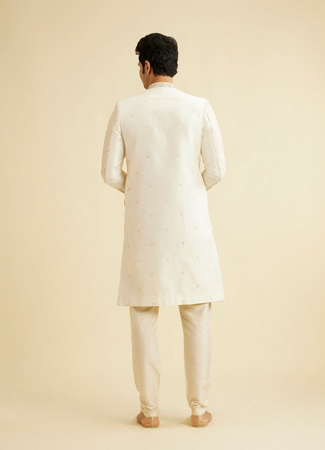 Manyavar Men Beige Majesty Sherwani