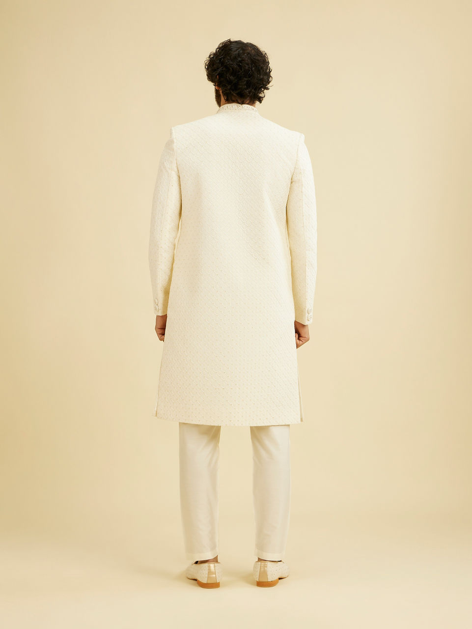 Manyavar Men Cream Glory Sherwani