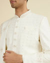 Manyavar Men Cream Elegance Sherwani
