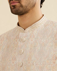 Manyavar Men Peach Radiance Sherwani