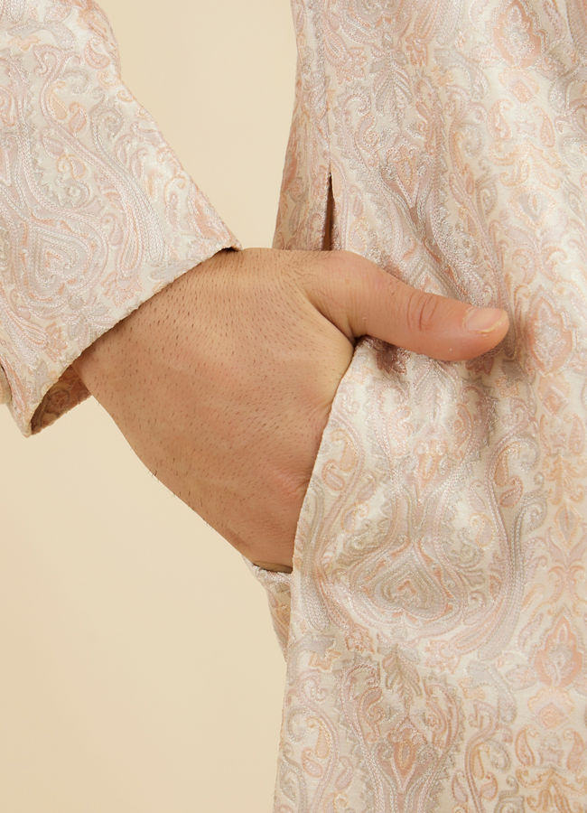 Manyavar Men Peach Radiance Sherwani
