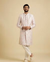 Manyavar Men Majestic Pink Sherwani image number 2