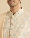 Manyavar Men Peach Extravaganza Sherwani