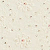 Cream White Floral Buta Patterned Sherwani Set with Sequin Work