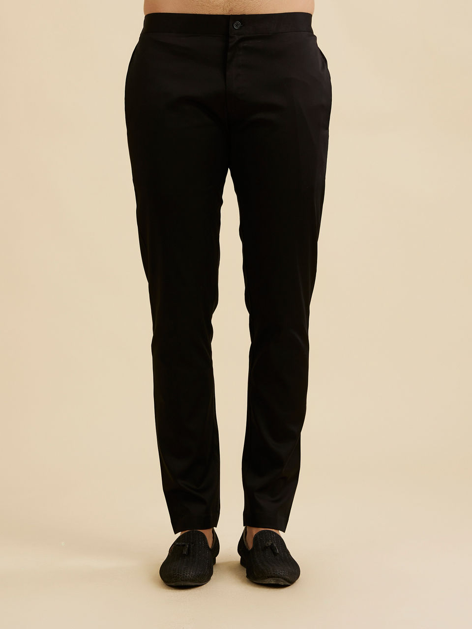 Manyavar Men Opulent Black Velvet Sherwani