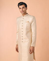 Manyavar Men Regal Beige Sherwani