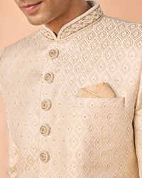 Manyavar Men Regal Beige Sherwani