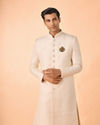 Regal Cream Brocade Sherwani
