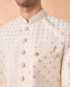 Manyavar Men Warm White Elegance Sherwani