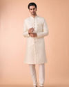 Manyavar Men Warm White Illicit Elegance Sherwani