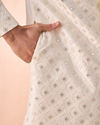 Manyavar Men Warm White Illicit Elegance Sherwani