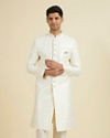 Manyavar Men Cream Extravagance Sherwani