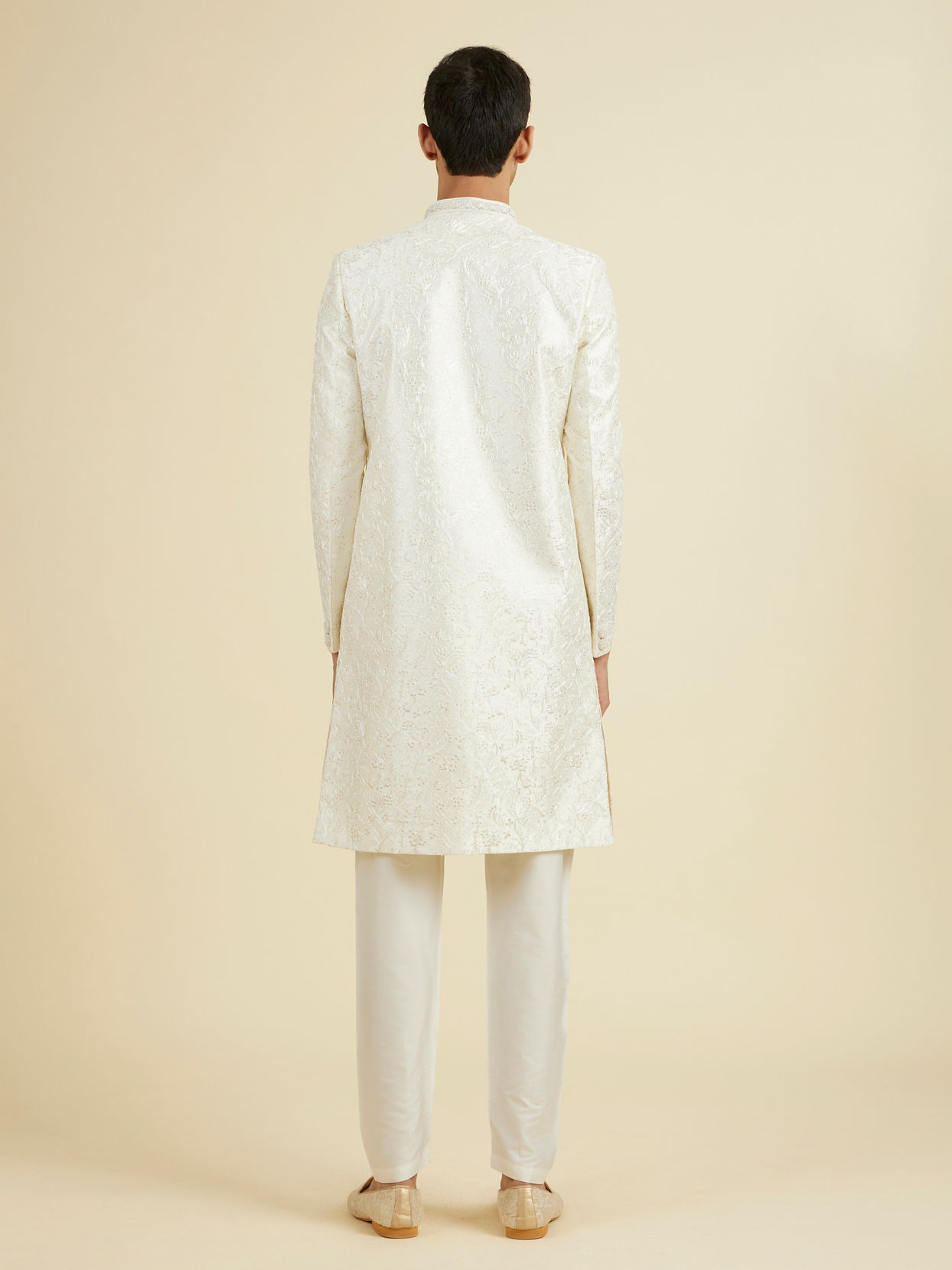 Manyavar Men Cream Extravagance Sherwani