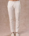Manyavar Men Cream Ensemble Sherwani  with Brooch