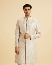 Manyavar Men Pista Green Majestic Sherwani