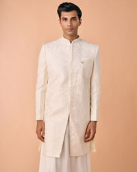 Manyavar Men Regal Cream Elegance Sherwani