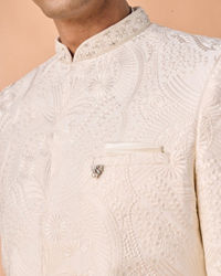Manyavar Men Regal Cream Elegance Sherwani