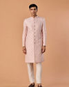 Manyavar Men Resplendent Peach Sherwani