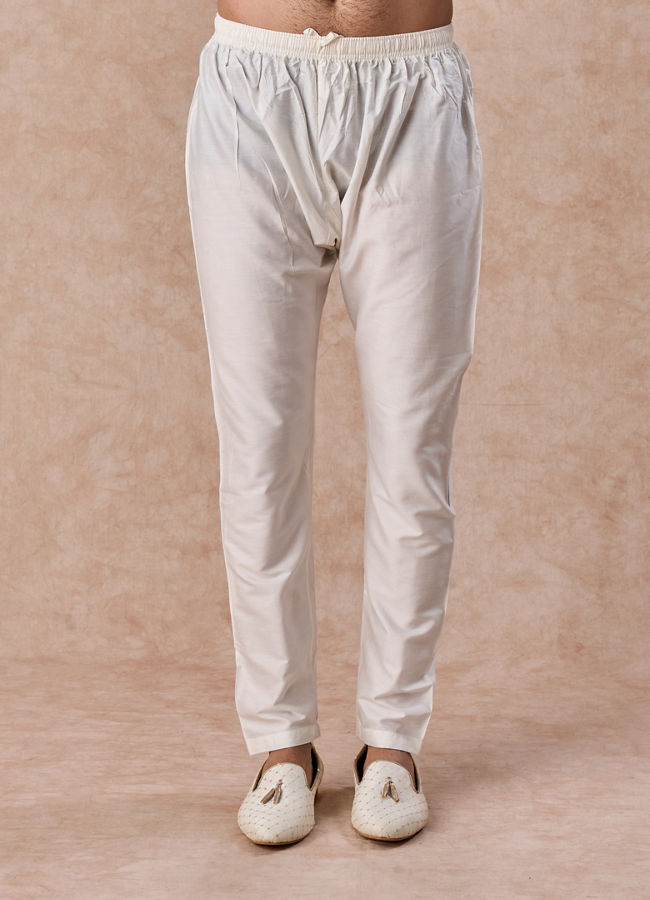 Manyavar Men Warm White Elegance Sherwani